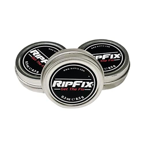 RipFix Hand Repair Cream and Callus Treatment for Cracked or Ripped Hands - 0.3 oz Travel Size Tin - 3 Pack