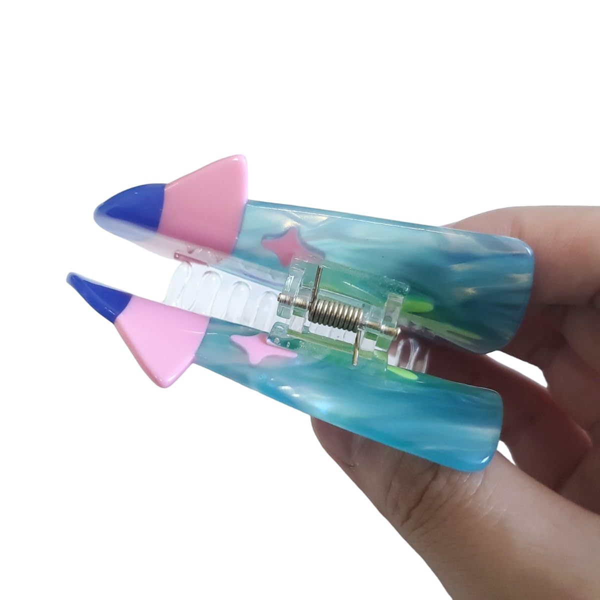 Generic Alien Ship Hair Clip,Acetate Claw Clip for Women,Women Hair Accessories, 1 Count (Pack of 1)