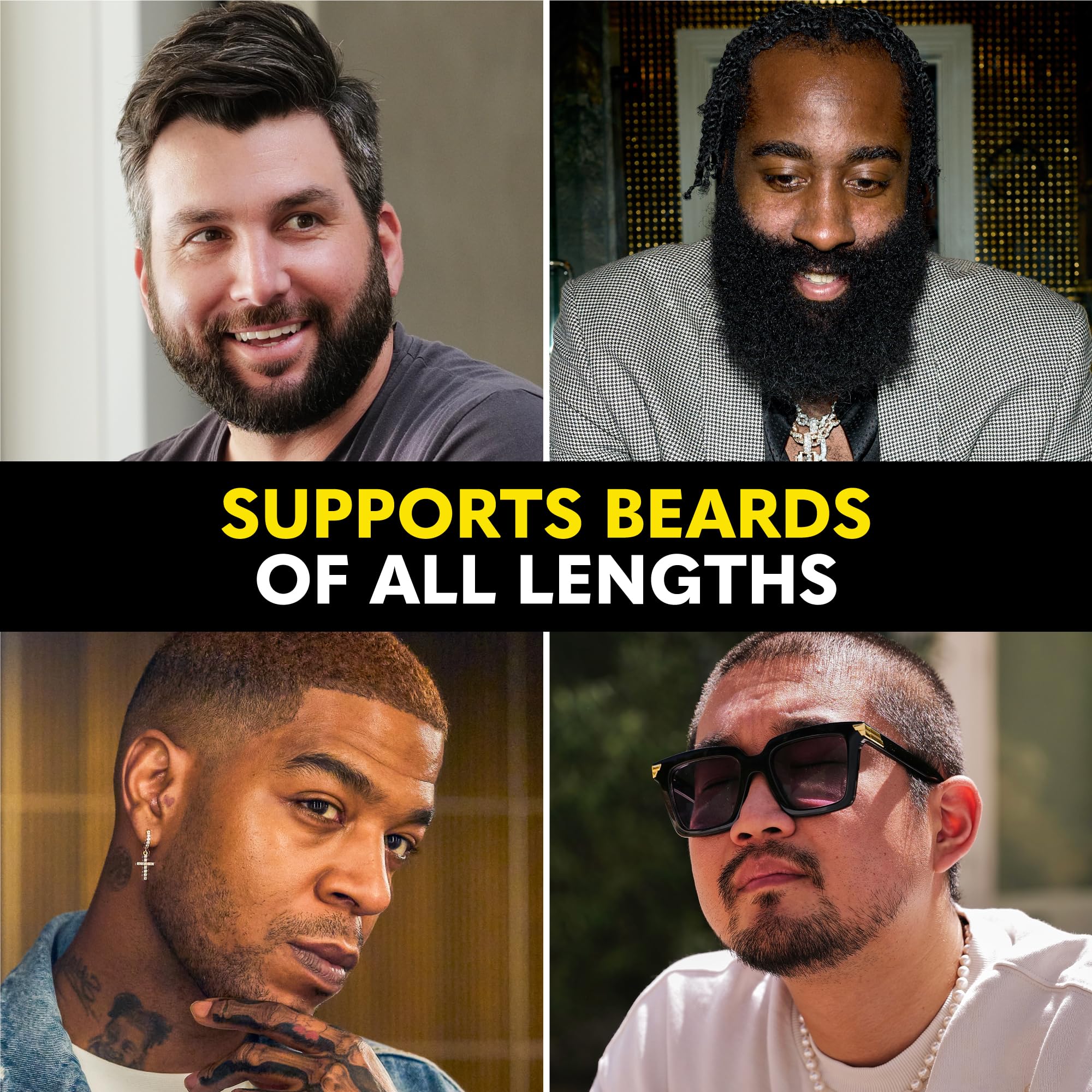 The Beard Club Biotin Beard Growth Vitamin Gummies - Beard and Hair Supplement for Men - Vitamins B12, E, & C to Support a Thicker Fuller Looking Beard - Mens Beard Care - Strawberry Gummy